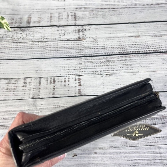 Vintage 1998 Shafmaster Amboldi Black Leather Office Day Planner Address Book - Picture 4 of 16